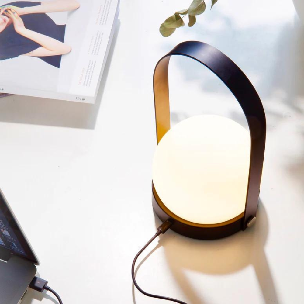 Royelux The Carrie Lantern Wireless Pendant Lamp - Portable LED Lamp with Adjustable Brightness