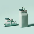 Collapsible Food-Grade Silicone Water Bottle with -50°C to 200°C Temperature Range