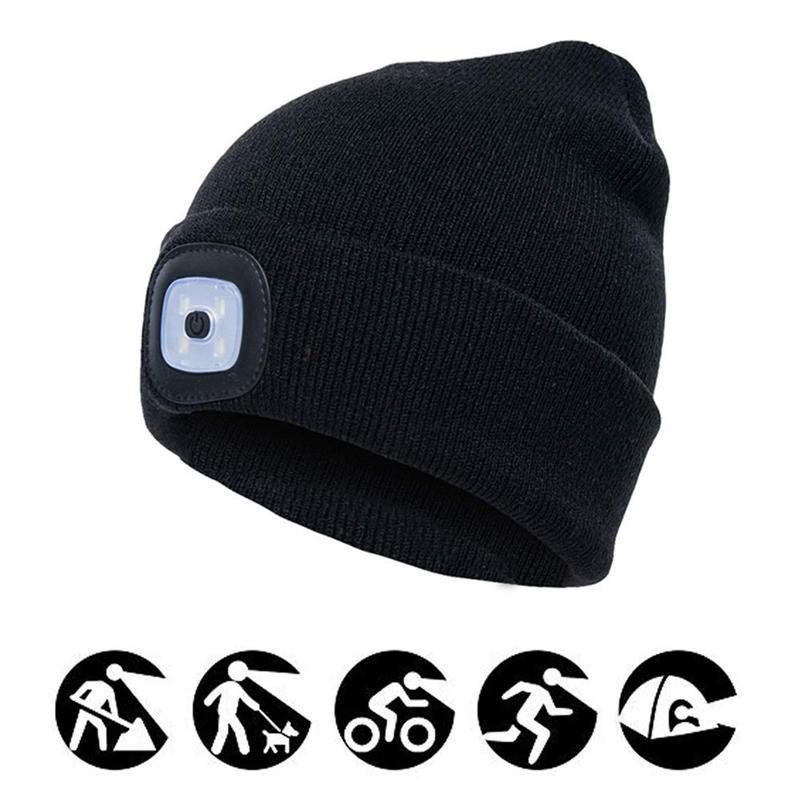 LED Knit Winter Beanie Hat