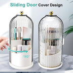 Sliding cover toothbrush storage box