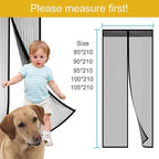 Magnetic fly screen door with full frame Velcro closure