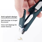 Portable nail cutter with magnifying glass