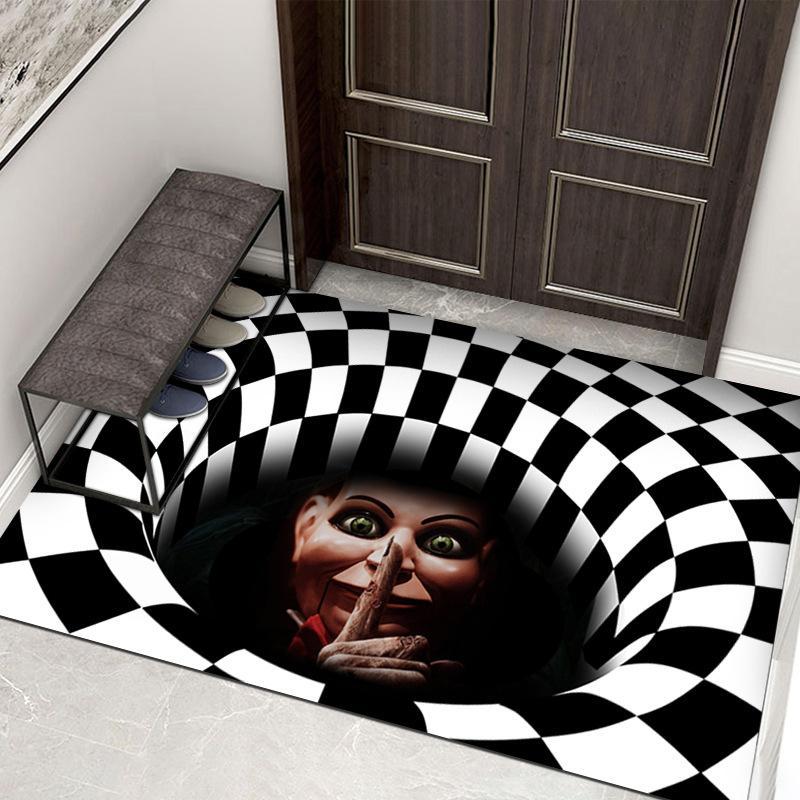 (Halloween Promotion) Clown Trap Visibility Rug for Halloween