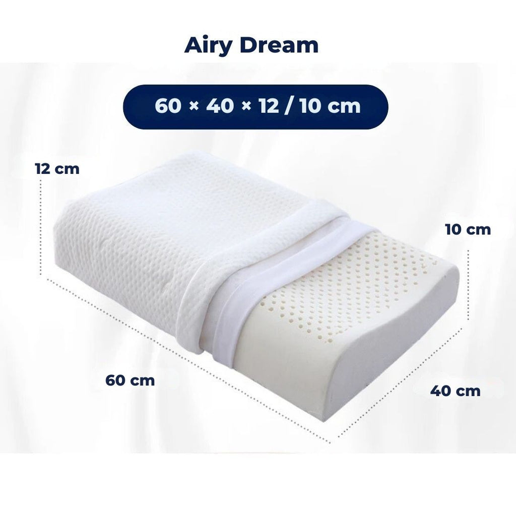 EcoNeck Comfort | 100% Natural Latex Orthopedic Pillow - for Neck Pain - Comfortable and Supportive Pillow - Better Sleep - Wellness
