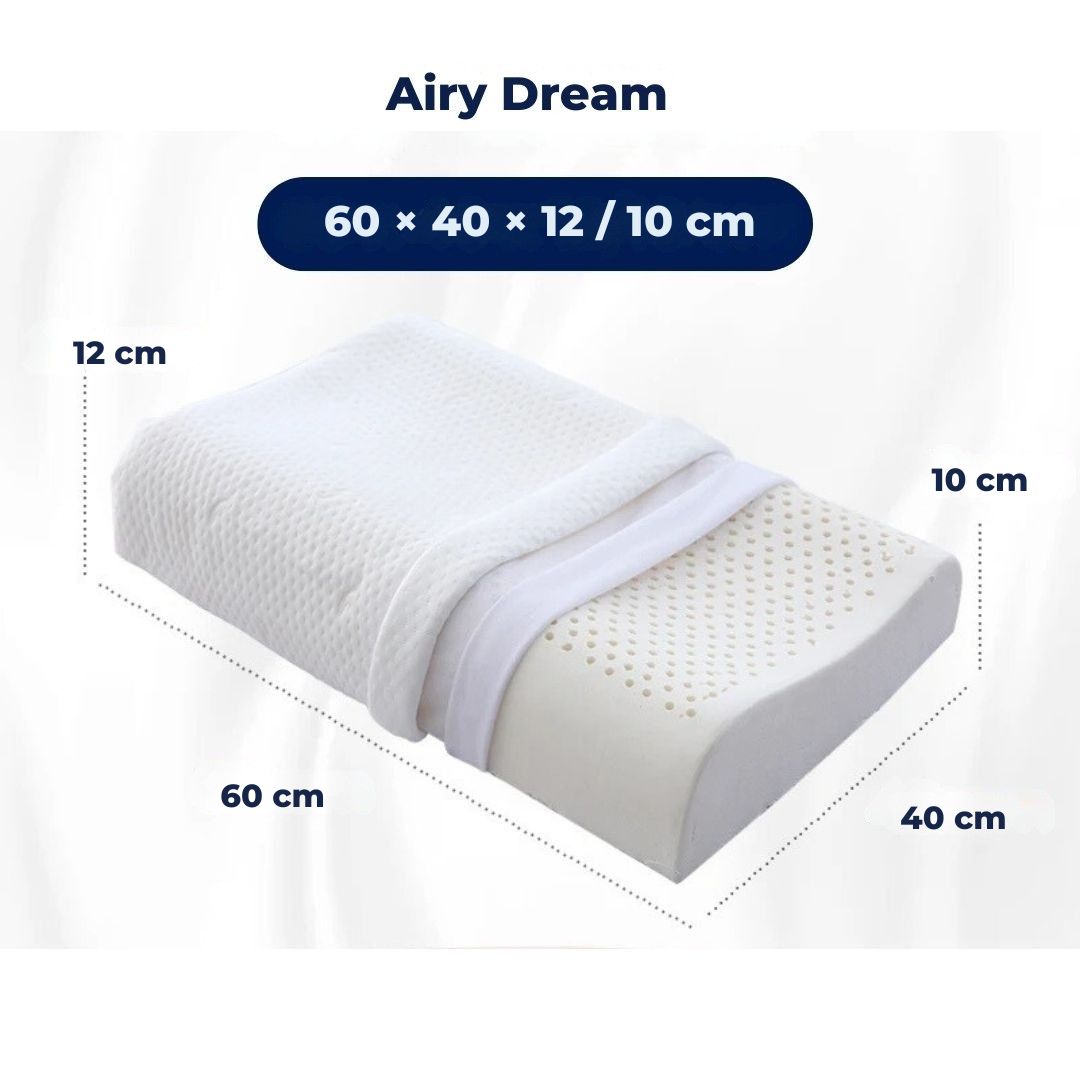 EcoNeck Comfort | 100% Natural Latex Orthopedic Pillow - for Neck Pain - Comfortable and Supportive Pillow - Better Sleep - Wellness