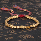 Shaped Copper Bead Bracelet