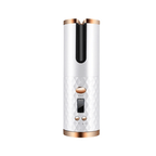 Cordless automatic rotating curling iron