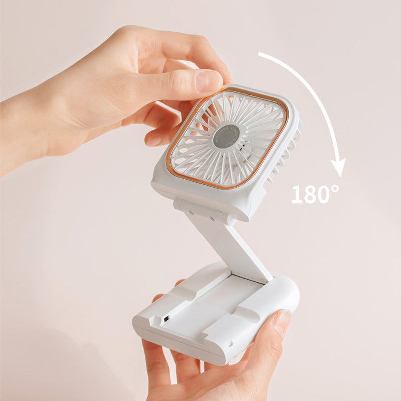 Portable hanging neck fan