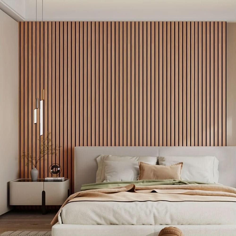 Self-Adhesive 3D PVC Wall Panels Wood Look