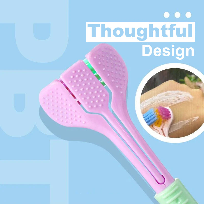 Three-sided toothbrush