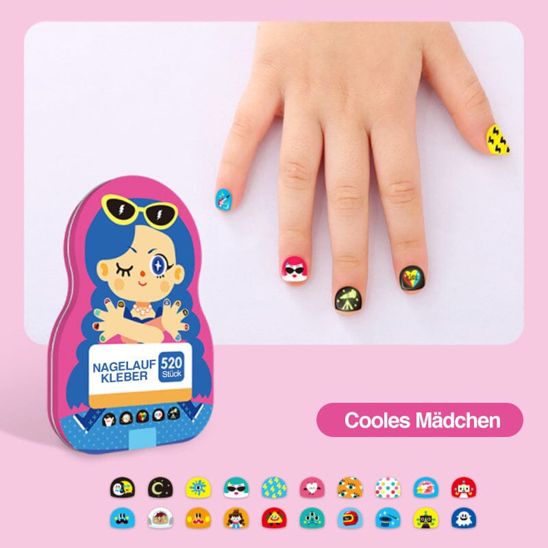 Nail Sticker Set for Kids (520 Pieces)