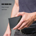 Ultra-thin anti-theft brush anti-demagnetization metal card case