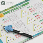 Reusable ribbed handwriting workbooks