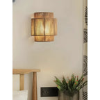 Modern Braided Rattan Wall Lamp
