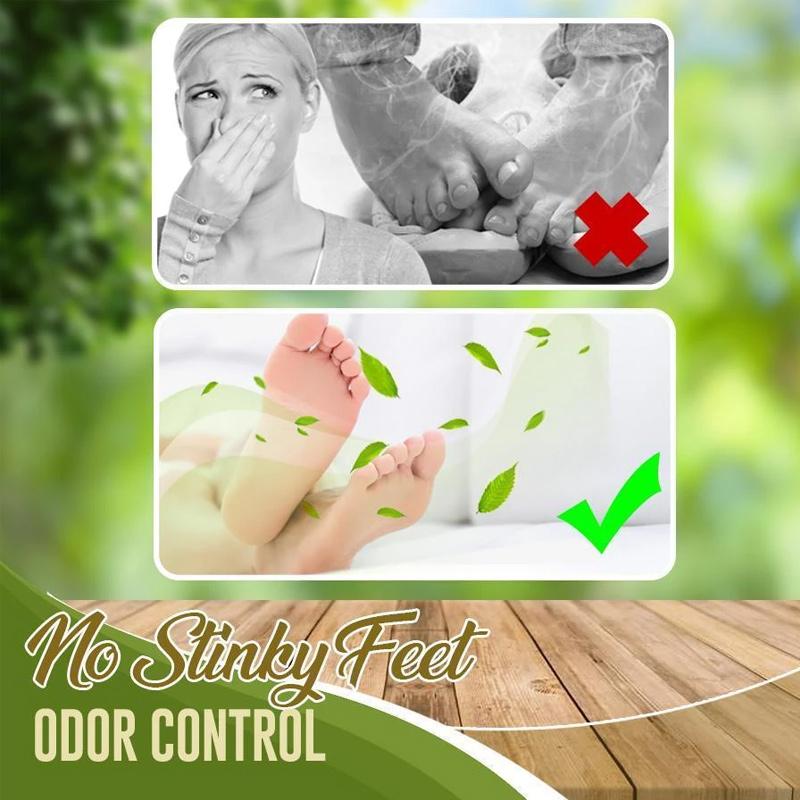 Foot deodorant and moisture absorber spray