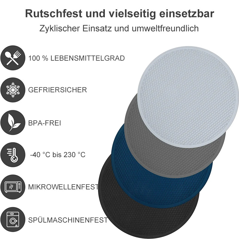 Multi-purpose silicone microwave mat
