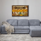 Butterfly Sunflower Wall Art