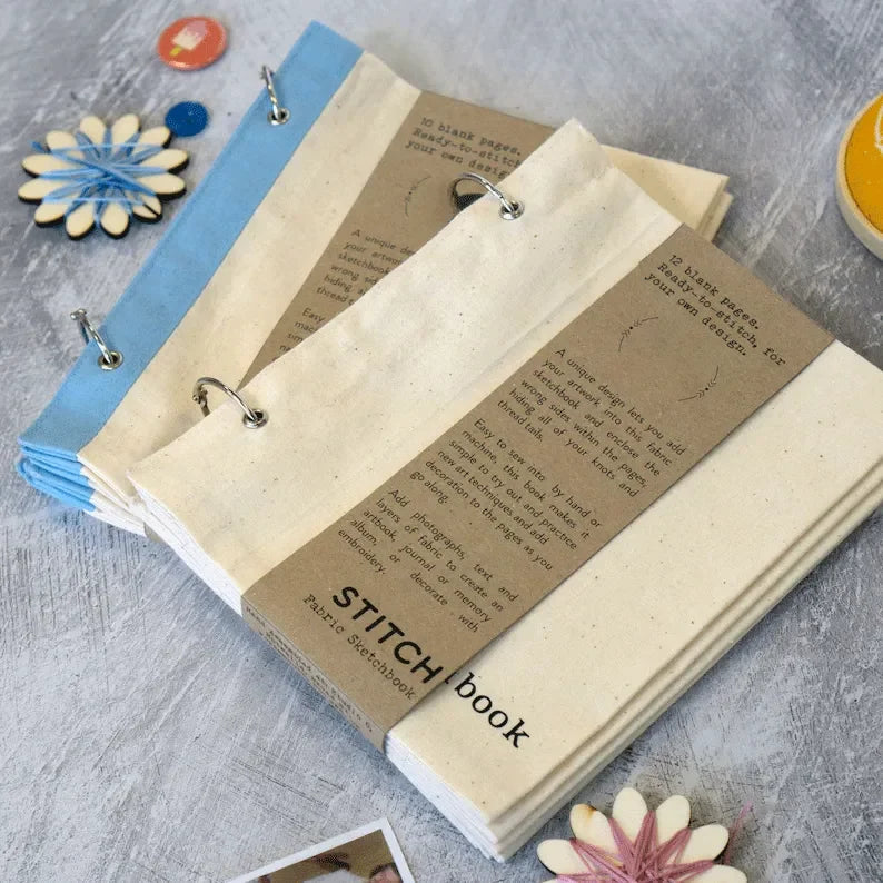 White Fabric Sketchbook