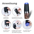 electric gravity induction salt and pepper mill