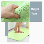 Feblilac Solid Color Tufted Bath Mat, Multiple Sizes Bath Mat, Pure Non-Slip Bath Mat