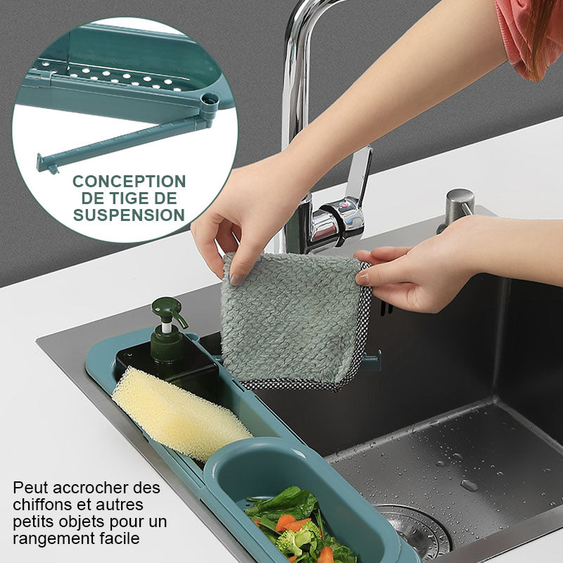 Multifunctional telescopic kitchen support