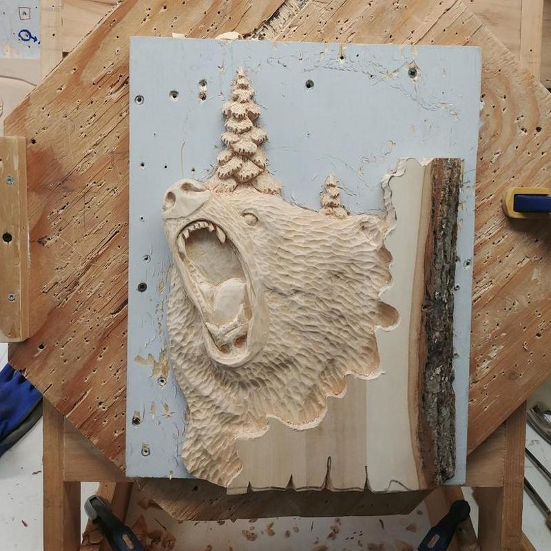 Animal Carving Craft Wall Decoration