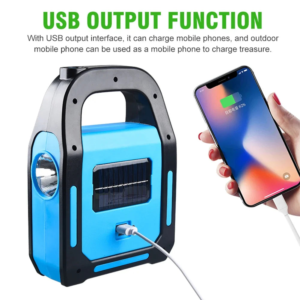 Rechargeable USB Camping Lamp with Powerbank – SolarGlow