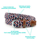 Stretch braided belt