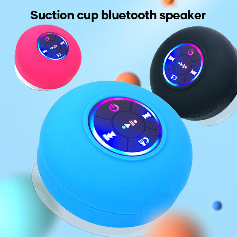 Mini Bluetooth Shower Speaker with LED Light