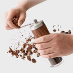 Brewora | Handcrafted Wooden Coffee Grinder – Adjustable Manual Mill for Freshly Ground Coffee
