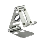 Multipurpose foldable smartphone holder made of aluminum alloy
