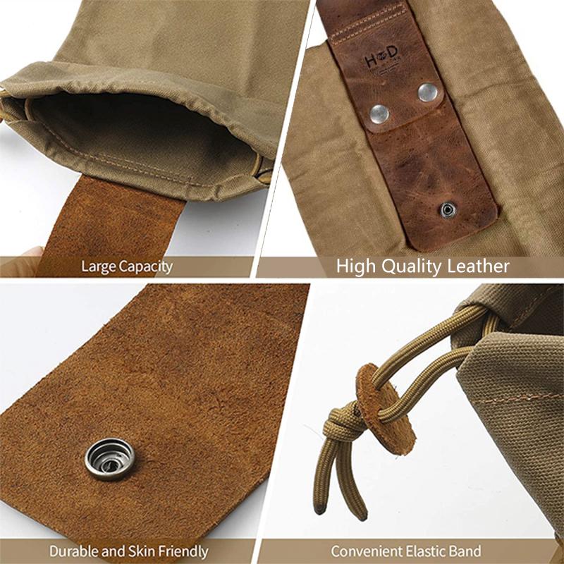 Leather and Sailcloth Bushcraft Bag