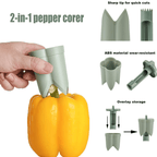 2-in-1 Fruit Pepper Corer
