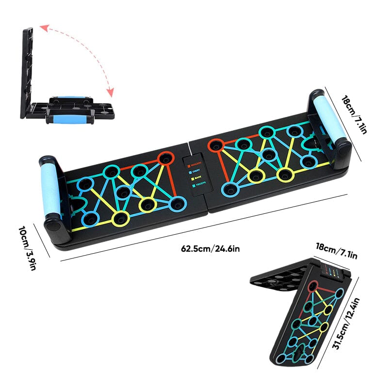 Folding Push-Up Multi-Muscle Trainer