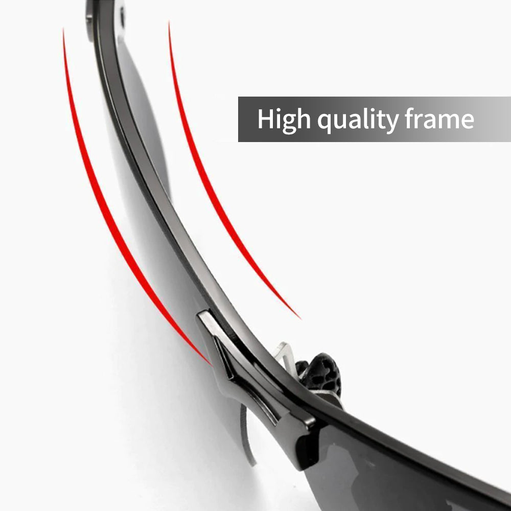 Photochromatic sunglasses with anti-glare polarized lenses