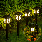 Luxury Outdoor Lamp Black Solar Powered