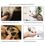 Pet Nail Grinder | Quiet & Safe Claw Trimmer | Rechargeable USB Grooming Tool