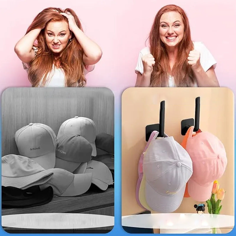Hat shelf for wall hat organizer