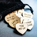 Wooden Cards Heart Round