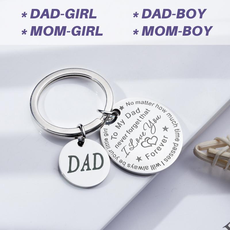 To my Dad/Mom keychain (Dad/Mom pendant)