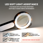 30X Optical Handheld Magnifier for Seniors