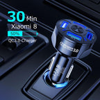 4 Ports USB Car Charger Fast Charging
