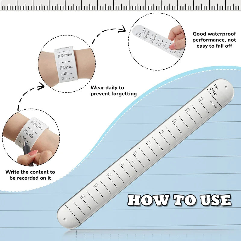 Reusable Silicone Memo Bracelet