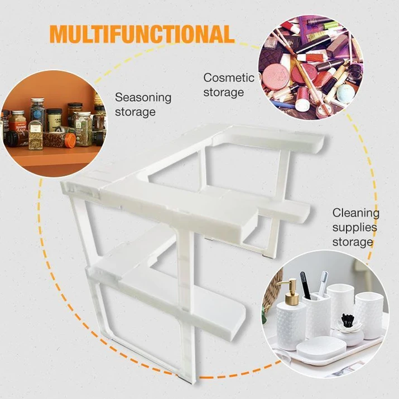 Adjustable Two-Layer Spice Rack
