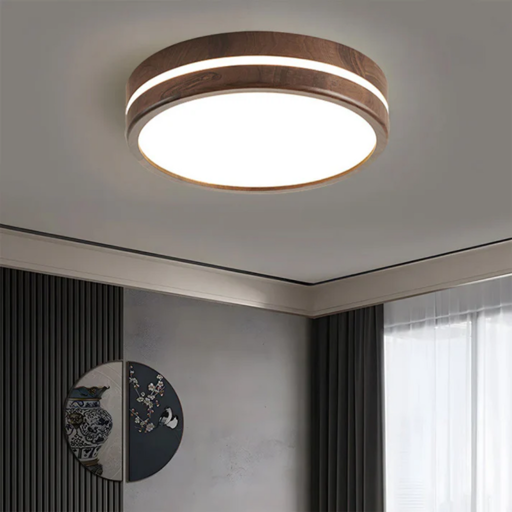 Stylish Wooden LED Ceiling Lamp