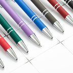 Metal Print Aluminum Ballpoint Pen, 8 Pieces