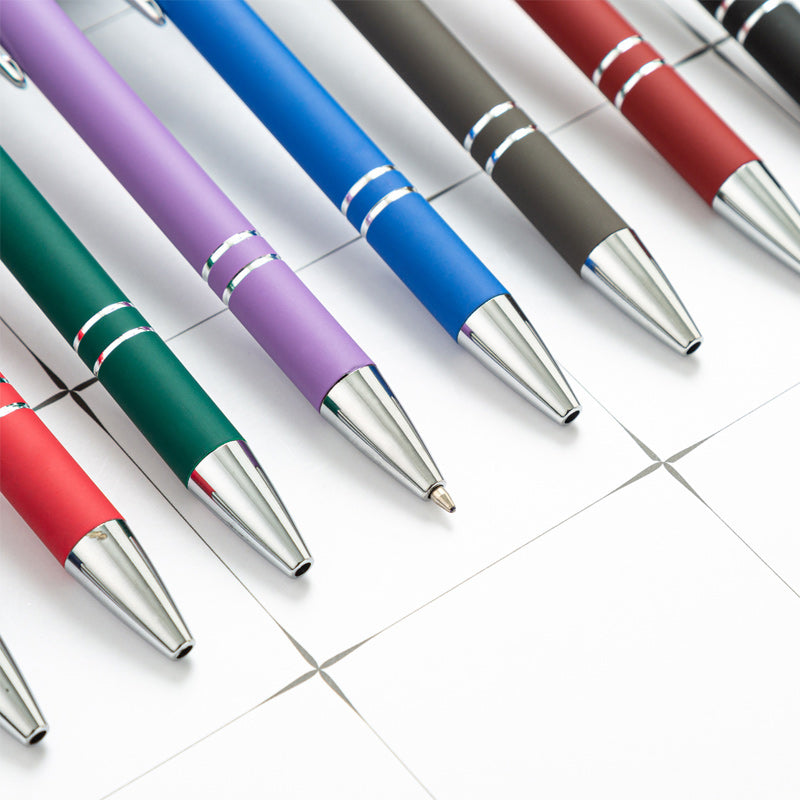 Metal Print Aluminum Ballpoint Pen, 8 Pieces