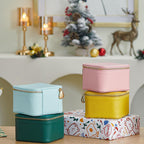 Leather jewelry box for travel