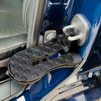 U-shaped door threshold bolt with safety hammer