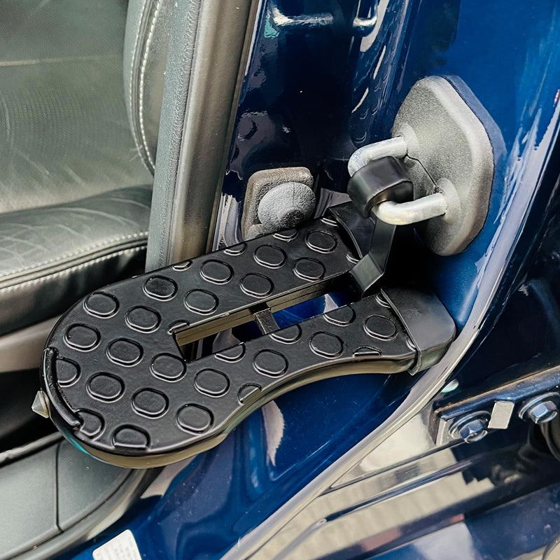 U-shaped door threshold bolt with safety hammer